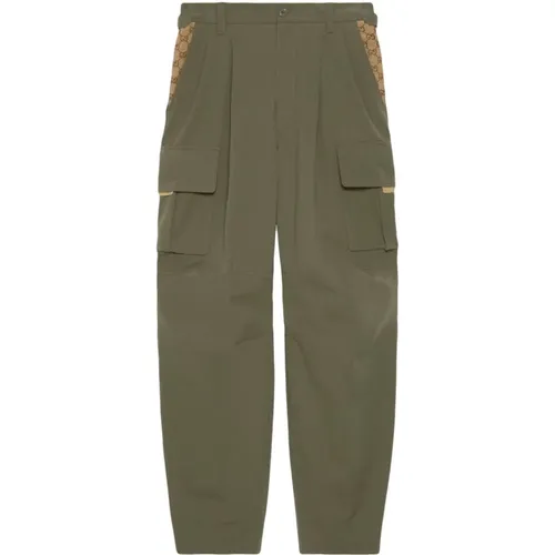 Canvas Cargo Pants , male, Sizes: L - Gucci - Modalova