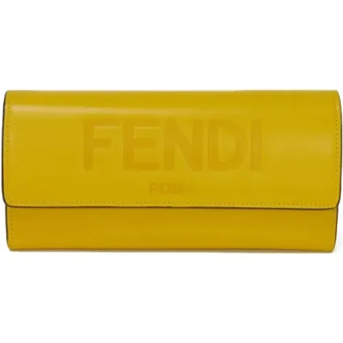 Pre-owned Leather wallets , female, Sizes: ONE SIZE - Fendi Vintage - Modalova