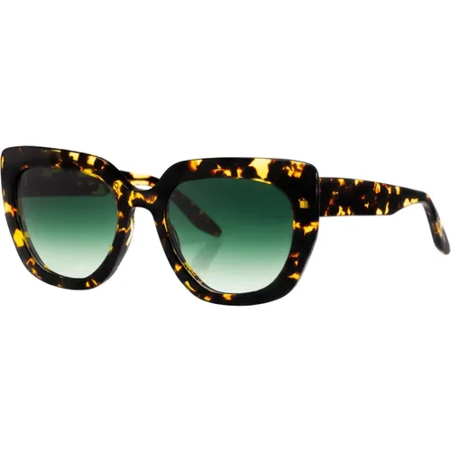 Akahi Sunglasses in Blonde Havana/Green Shaded , unisex, Sizes: 53 MM - Barton Perreira - Modalova