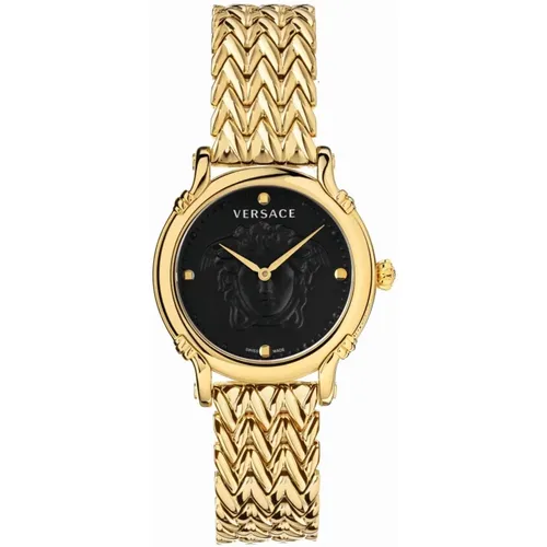 Safety Pin Stainless Steel Watch , female, Sizes: ONE SIZE - Versace - Modalova