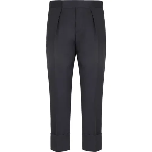 Wool Cropped Trousers , male, Sizes: S - Sapio - Modalova