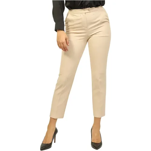 Chinos Trousers in Technical Fabric , female, Sizes: XS, 2XL, M - YES ZEE - Modalova