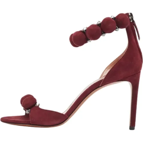 Pre-owned Suede sandals , female, Sizes: 4 UK - Alaïa Pre-owned - Modalova