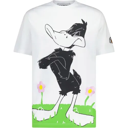 Looney Tunes Print T-Shirt , Herren, Größe: XL - Iceberg - Modalova