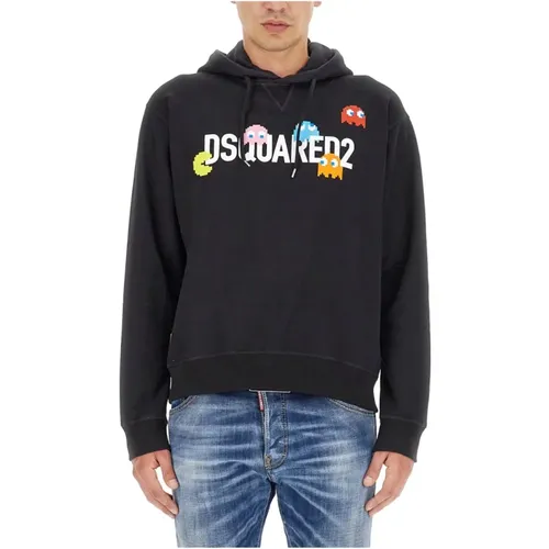 Pac-Man Sweatshirt mit Logo-Druck - Dsquared2 - Modalova