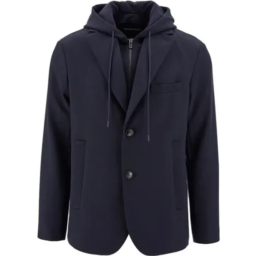 Blazer for Men Aw23 , male, Sizes: S, L, 4XL - Emporio Armani - Modalova