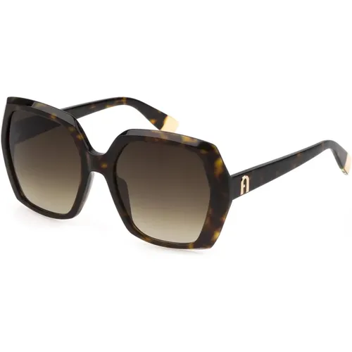 Geometric Square Sunglasses for Women , female, Sizes: 56 MM - Furla - Modalova