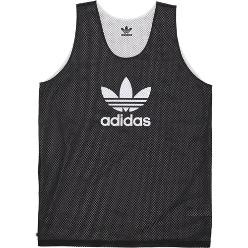 Reversible Mesh Basketball Tank Top , Herren, Größe: L - Adidas - Modalova