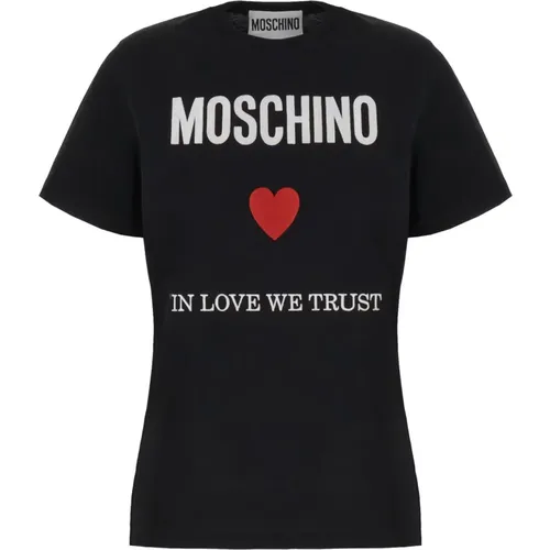 T-Shirts , female, Sizes: 2XS, XS - Moschino - Modalova