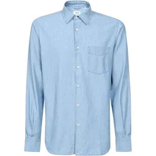 Clear Men`s Shirt , male, Sizes: XL, L, M - Aspesi - Modalova