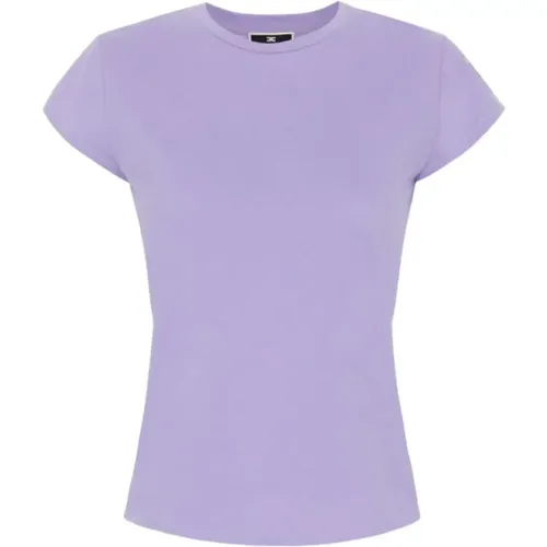 Stylish T-Shirt , female, Sizes: S, XL, XS, M, L, 2XL - Elisabetta Franchi - Modalova