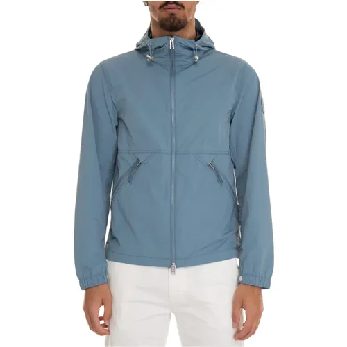 Light Windproof Jacket with Hood , male, Sizes: M, 2XL, S, XL - Woolrich - Modalova