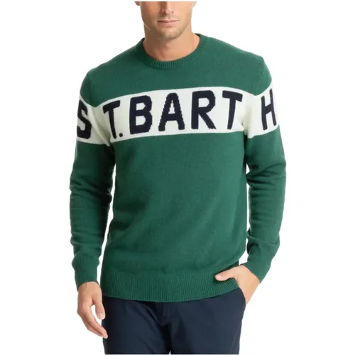 Kaschmir Wollmischpullover , Herren, Größe: M - MC2 Saint Barth - Modalova