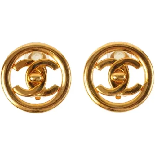 Pre-owned Fabric earrings , female, Sizes: ONE SIZE - Chanel Vintage - Modalova