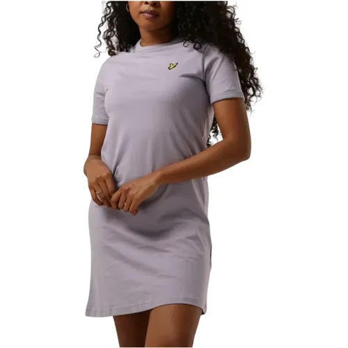 Mini T-Shirt Kleid in Lila,T-Shirt Kleid,Damen T-Shirt Kleid in Dunkelblau - Lyle & Scott - Modalova