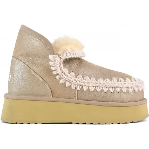 Graue Mini Eskimo Platform Stiefel - Mou - Modalova