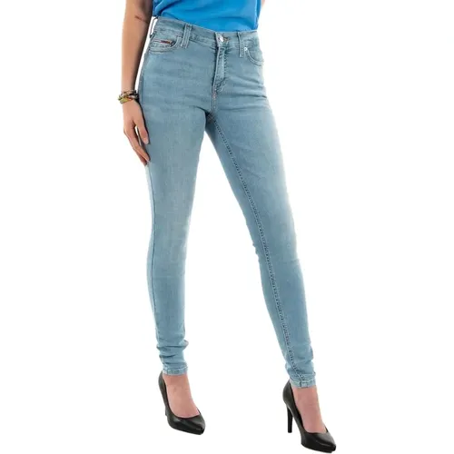 Nora Skinny Jeans mit mittelhoher Taille , Damen, Größe: W29 - Tommy Hilfiger - Modalova