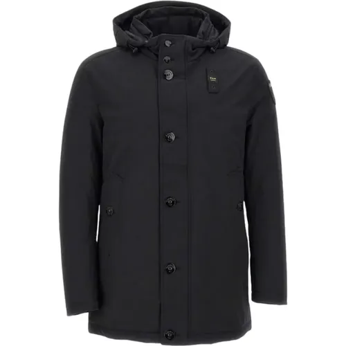 Chester Coat , male, Sizes: 2XL, L, XL, S, M - Blauer - Modalova