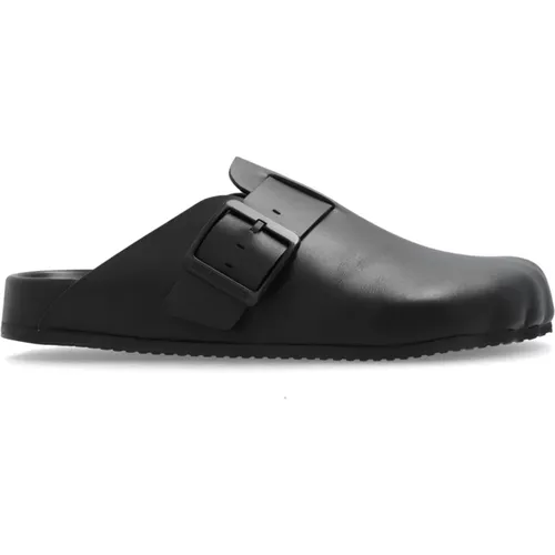 Leather slides , female, Sizes: 3 UK, 4 UK - Balenciaga - Modalova