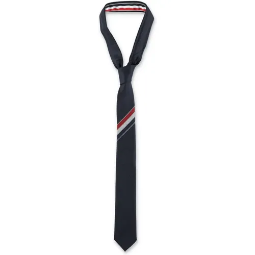 Men's Accessories Ties Navy Ss24 , male, Sizes: ONE SIZE - Thom Browne - Modalova