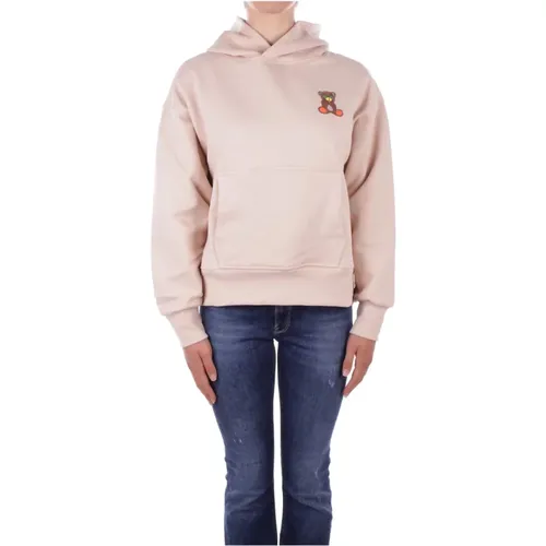 Sand Hoodie mit Frontlogo , Damen, Größe: S - BARROW - Modalova