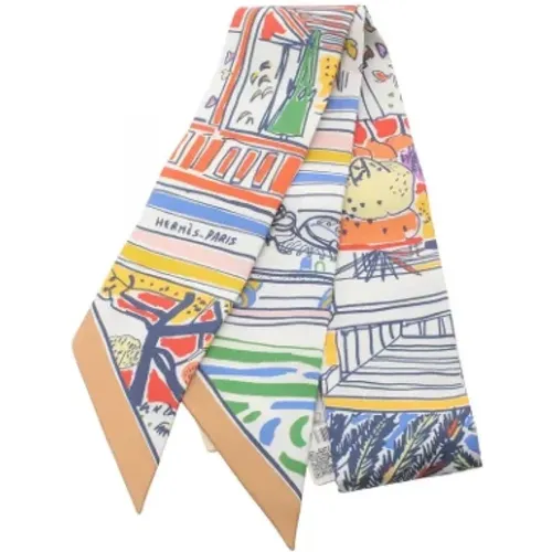 Pre-owned Silk scarves , female, Sizes: ONE SIZE - Hermès Vintage - Modalova