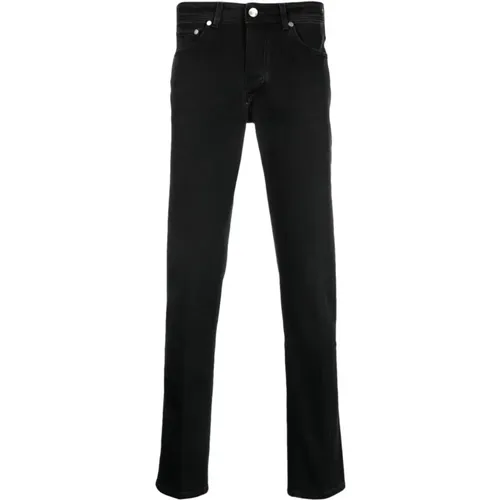 Slim Fit Jeans, 99% Cotton, 1% Elastane , male, Sizes: W40, W38 - Barba - Modalova