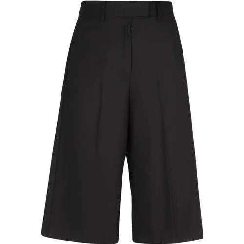 Schwarze Bermuda-Shorts aus Wollmischung - Ottod'Ame - Modalova