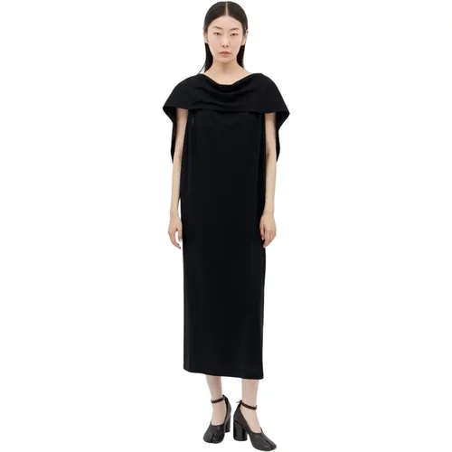 Elegantes Midi-Kleid mit gerafftem Ausschnitt , Damen, Größe: M - Issey Miyake - Modalova