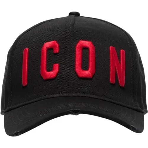 Baseball Cap with Red Logo , male, Sizes: ONE SIZE - Dsquared2 - Modalova