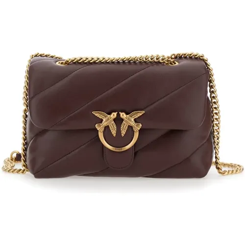 Love Puff Classic Braune Tasche - pinko - Modalova