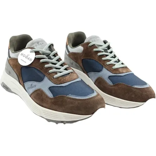 Braune Wildleder-Sneakers für Herren , Herren, Größe: 39 1/2 EU - Hogan - Modalova