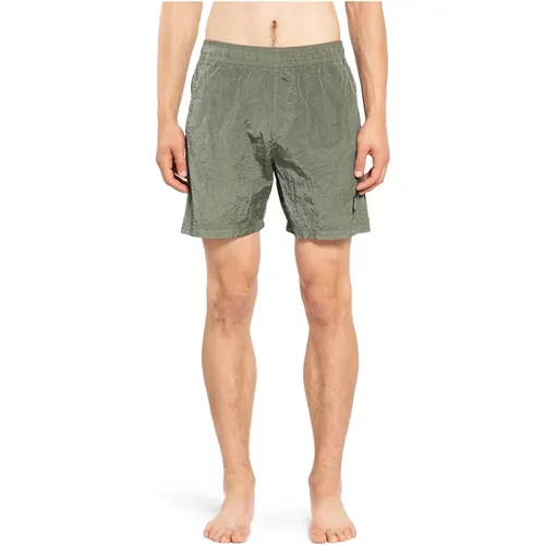 Nylon Metal Elastische Taille Shorts , Herren, Größe: S - Stone Island - Modalova