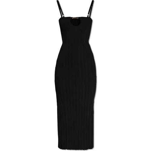 ‘Sierra’ ribbed slip dress , female, Sizes: S, M - Jacquemus - Modalova