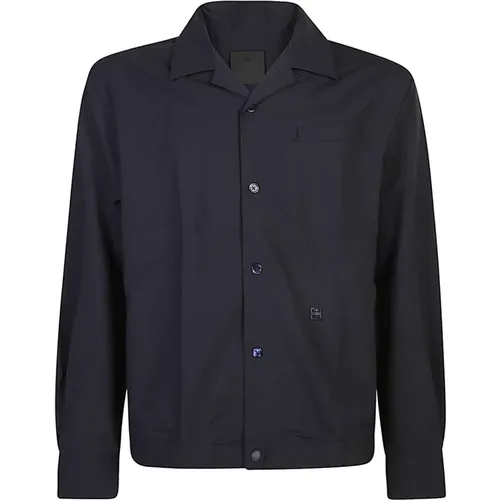 Long Sleeve Poplin Wool Shirt , male, Sizes: M, L - Givenchy - Modalova