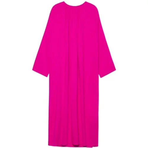 Elegantes Midi-Kleid mit langen Ärmeln - Ami Paris - Modalova