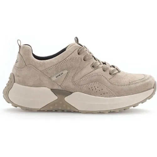 Beige Velvet Basket Sneakers Gabor - Gabor - Modalova