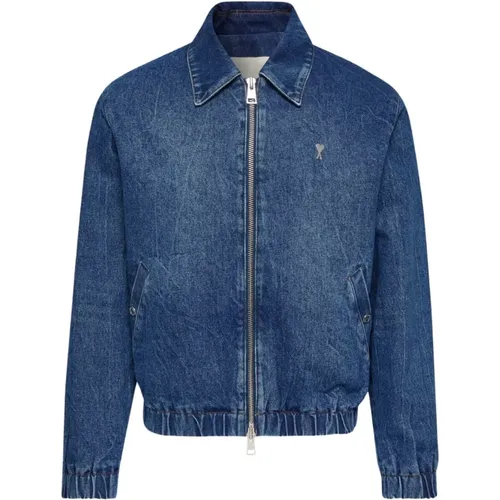 ADC Zipped Jacket in , male, Sizes: S, L, M, XL - Ami Paris - Modalova