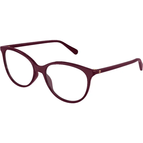 Bordeaux Spherical Acetate Glasses , unisex, Sizes: ONE SIZE - Gucci - Modalova