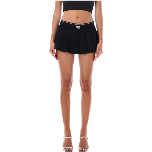 Mini Pleated Skirt Aw24 , female, Sizes: M - T by Alexander Wang - Modalova