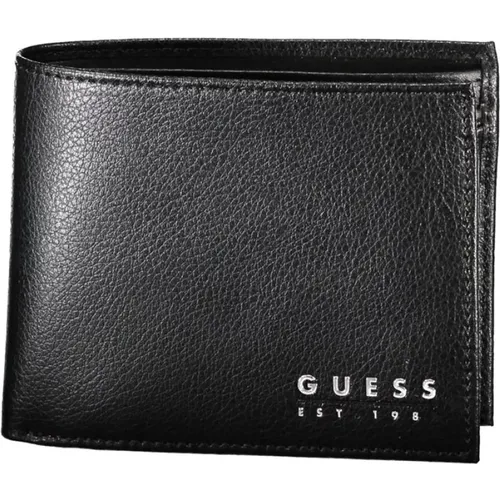 Leather Wallet with Two Compartments , male, Sizes: ONE SIZE - Guess - Modalova