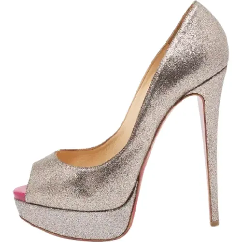 Pre-owned Stoff heels , Damen, Größe: 38 1/2 EU - Christian Louboutin Pre-owned - Modalova