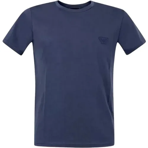 Halbarm T-Shirt , Herren, Größe: L - Emporio Armani - Modalova