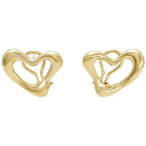 Pre-owned Gold earrings , female, Sizes: ONE SIZE - Tiffany & Co. Pre-owned - Modalova