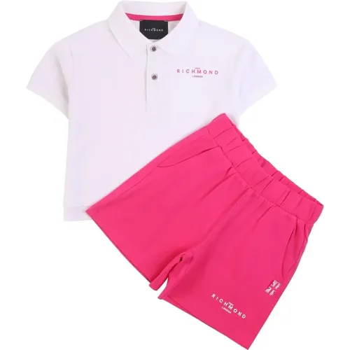 Logo Polo und Shorts Set - John Richmond - Modalova