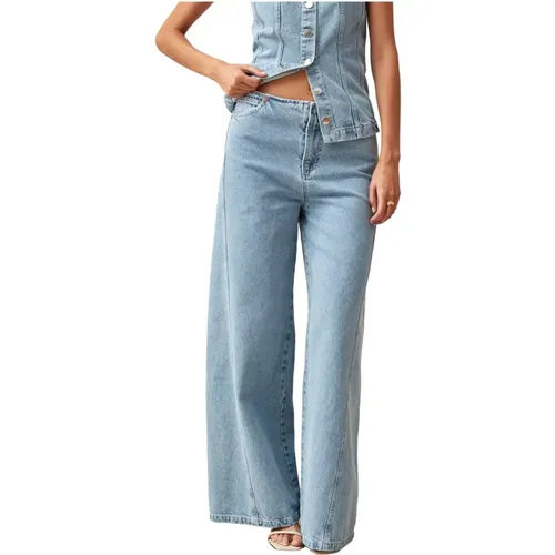 Magda Blaue Denim Hose , Damen, Größe: S - ALOHAS - Modalova