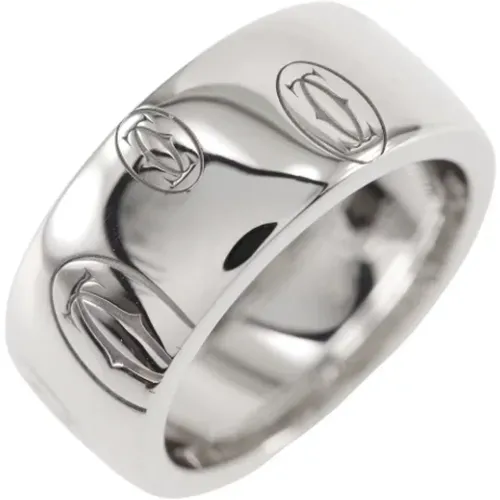 Pre-owned White Gold rings , female, Sizes: ONE SIZE - Cartier Vintage - Modalova