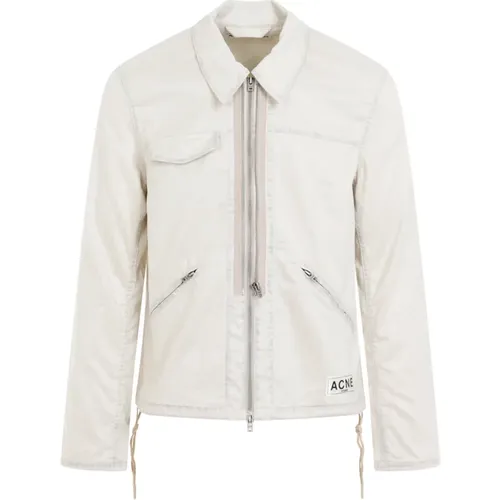 Tech Fabric Zipper Jacket , male, Sizes: M, XL - Acne Studios - Modalova