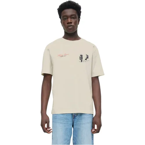 T-Shirt Vereint durch Natur Antikweiß , Herren, Größe: L - Filling Pieces - Modalova