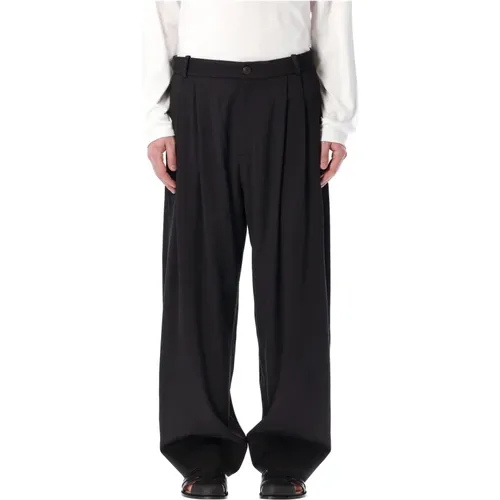 Mens Clothing Trousers Asphalt Ss24 , male, Sizes: L - Studio Nicholson - Modalova